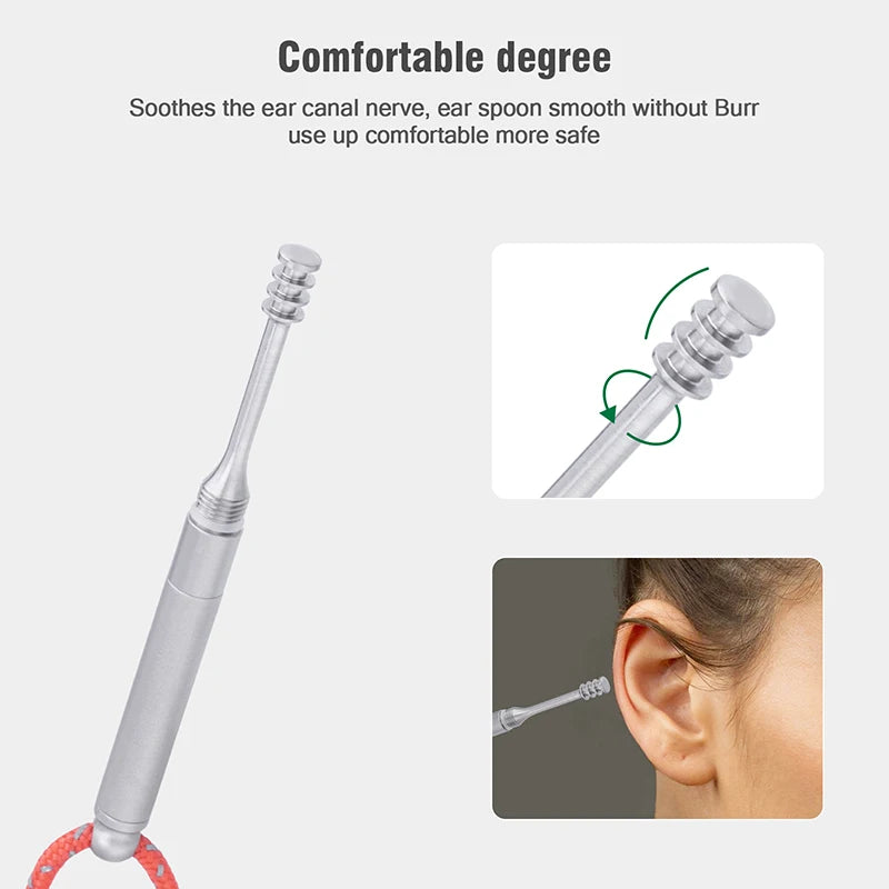 Boundless Voyage Titanium Toothpick & Ear Pick Set – 2-in-1 Keychain Portable Reusable Tool Ti9008O