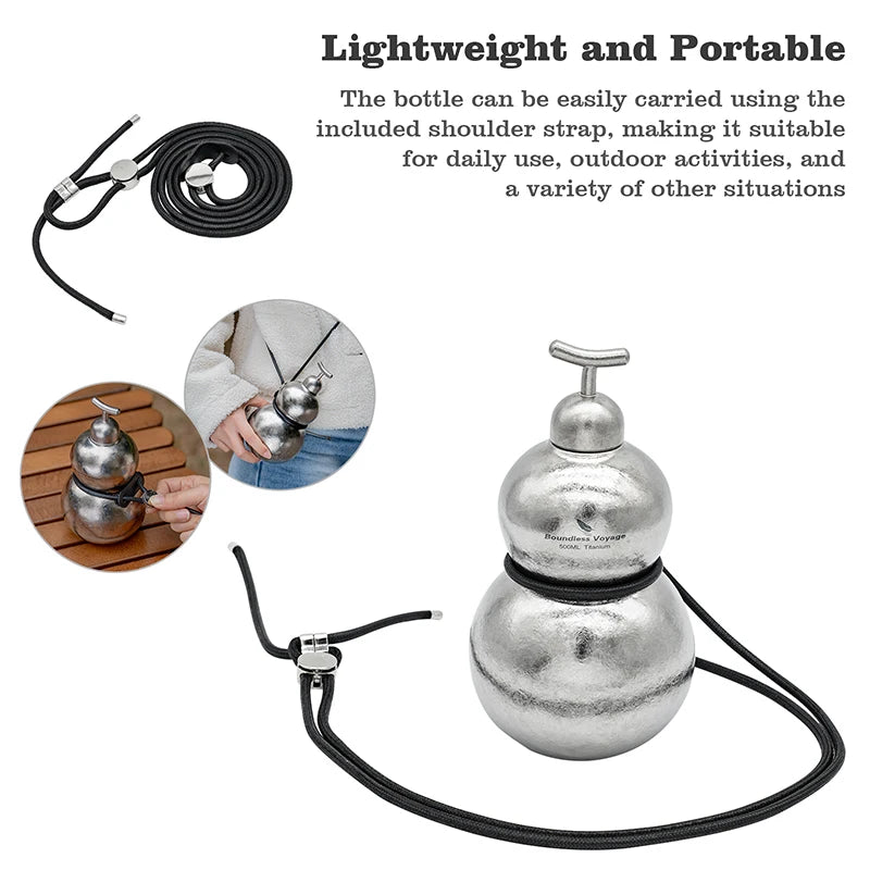 unique-titanium-gourd-shaped-flask-with-shoulder-strap