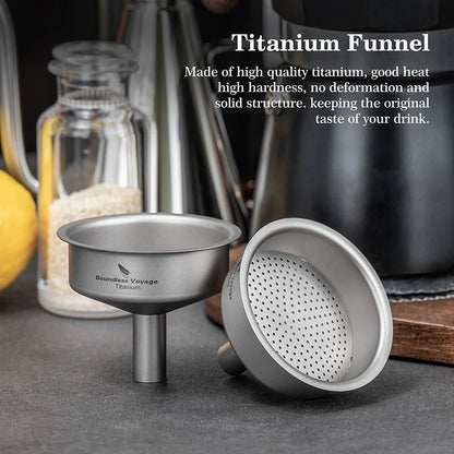 Titanium Funnel Flagon Accessories Multi-use Kitchen Funnel