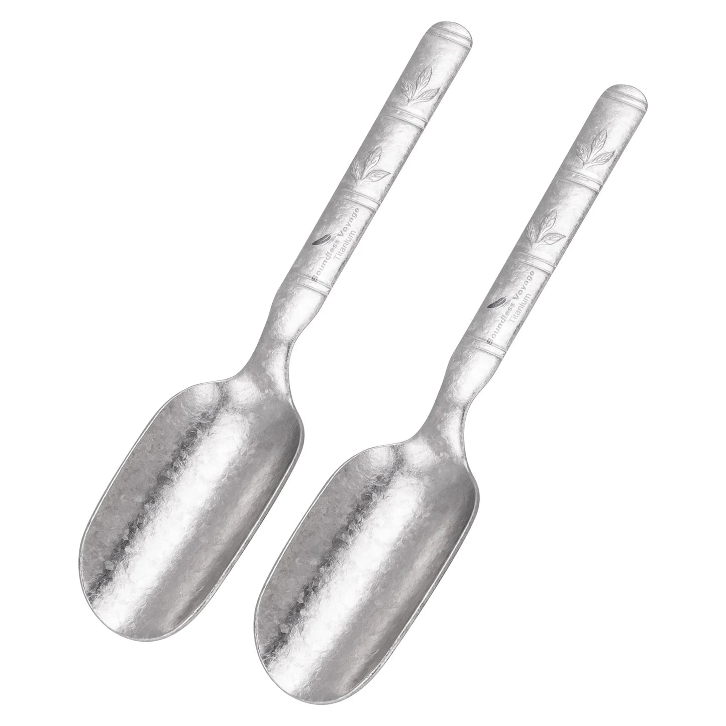 Boundless Voyage Titanium Tea Scoop Long Handle Ultralight Coffee Scoop Portable Loose Leaf Tea Spoon for Camping Home Kitchen