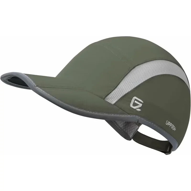 GADIEMKENSD Reflective Folding Outdoor Hat Unstructured Design UPF 50+ Sun Protection Sport Hats for Womens and Mens