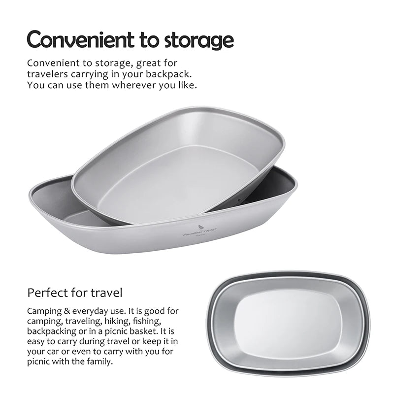 Titanium Fish Fruits Snacks Vegetable Dinner Plate