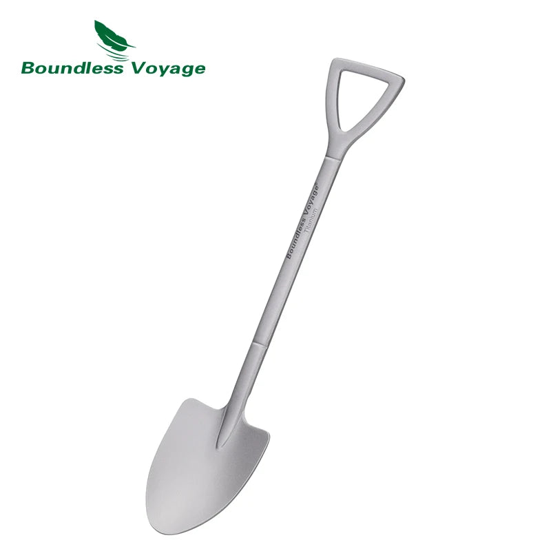 Boundless Voyage Titanium Shovel Spoon – Pointed & Square Styles, Ultralight, Ergonomic Ti1131T