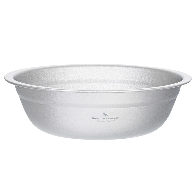 Boundless Voyage Titanium Bowl Rice Soup Salad Serving Bowl Ultralight Outdoor Camping Travel Durable Portable Tableware Ti1148T