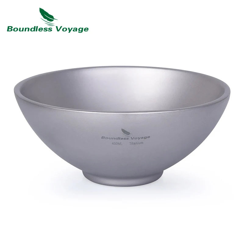 Titanium Double Walled Bowl 220ml / 450ml
