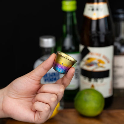 Boundless Voyage Titanium Shot Glass – 15ml, Ergonomic Design, 5 Colors Ti3069D