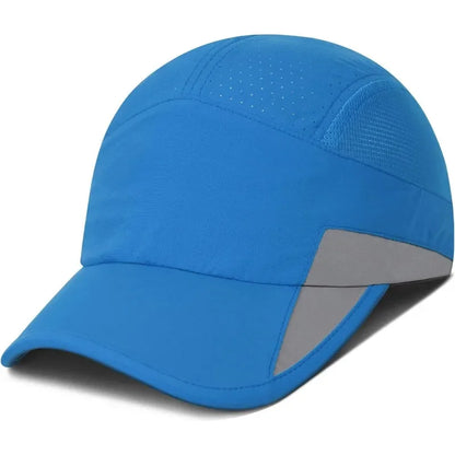 Men Women Running Cap Reflective Breathable Quick Dry Sports Hat Unisex Outdoor Cycling Hiking Adjustable GADIEMKENSD