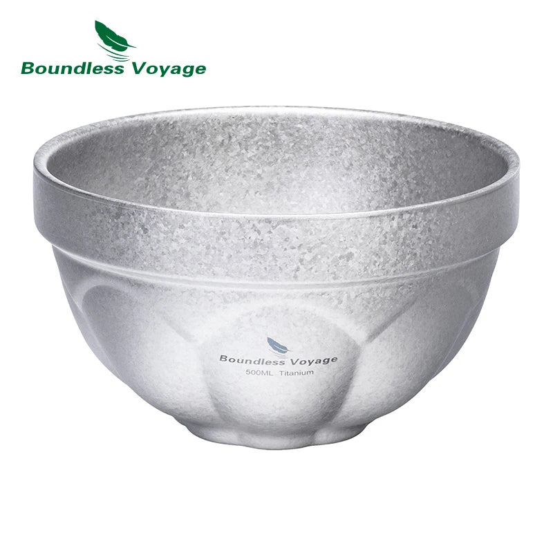 Boundless Voyage Plum Blossom Titanium Double-Wall Bowl Set Ti1172T
