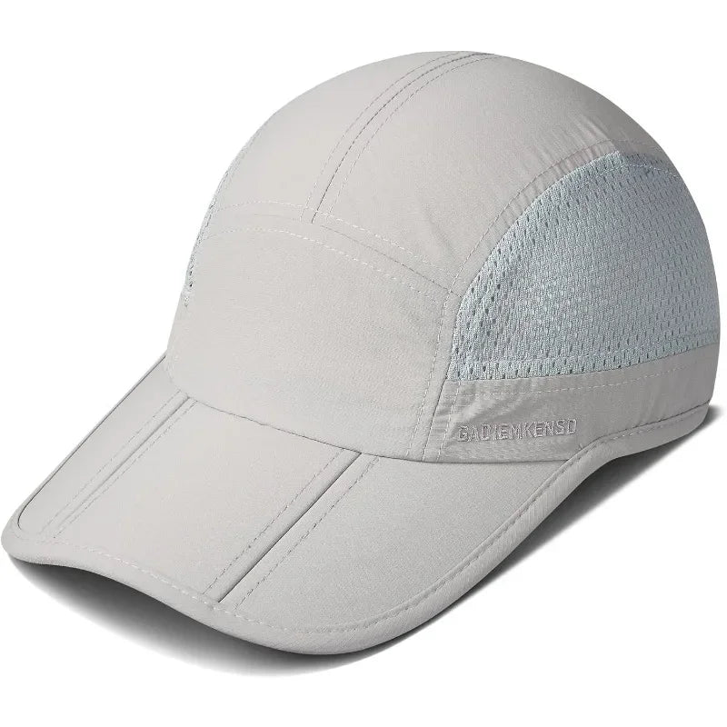 GADIEMKENSD Men Women Folding Climbing Peaked Cap Baseball Cap Outdoor Breathable Camping Hiking Quick Drying Trekking Sun Hat M38