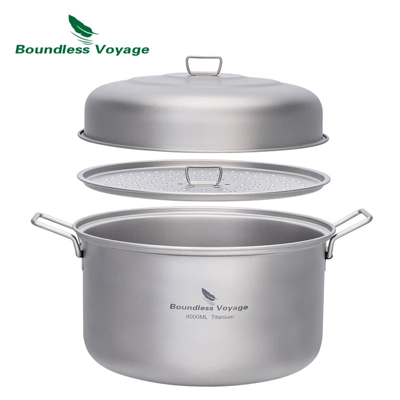 boundless-voyage-8l-titanium-camping-pot-with-steamer-rack