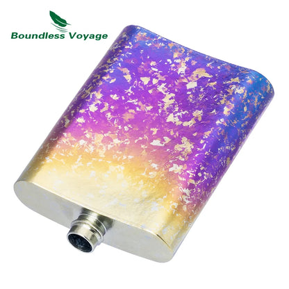 Boundless Voyage Titanium Flask – 100ml, Ergonomic Design, 4 Colors, Leak-Proof Ti3262D