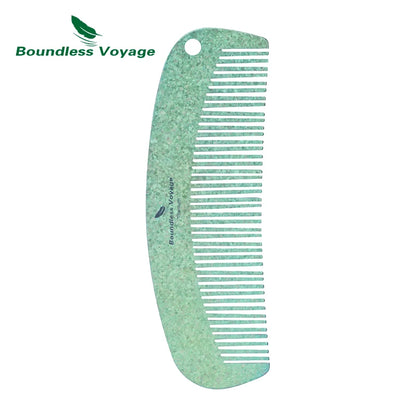 Boundless Voyage Titanium Hair Beard Comb Anti-Static Pocket Comb for Unisex, 2mm Thick, for Home Travel Ti9011B