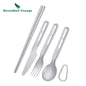 Titanium Knife Spoon Fork Chopsticks Set