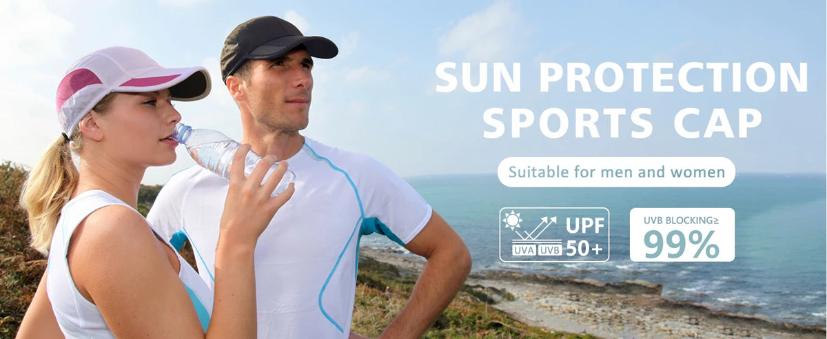 GADIEMKENSD Quick Dry Cooling Mesh Baseball Cap for Running, Golf, Tennis & Sports - Sun Hat with Long Visor & Breathable Design