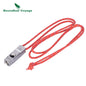 Titanium Emergency Survival Safety Gear Camping Signal Whistle with Lanyard Loud