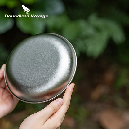 using-titanium-plates-for-camping-picnic-meal