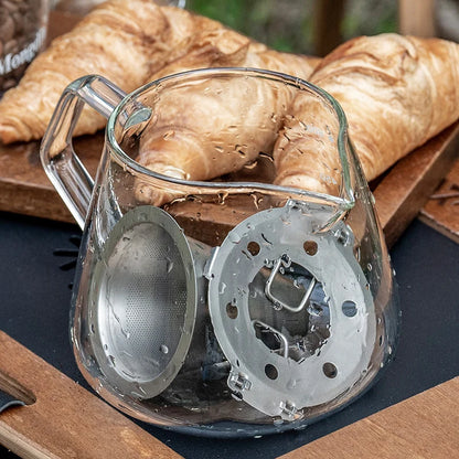 Boundless Voyage Pour Over Coffee Dripper Titanium Coffee Filter with Foldable Holder Cone Filter Paperless for Outdoor Indoor Ti6004P