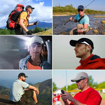 Men Women Running Cap Reflective Breathable Quick Dry Sports Hat Unisex Outdoor Cycling Hiking Adjustable GADIEMKENSD