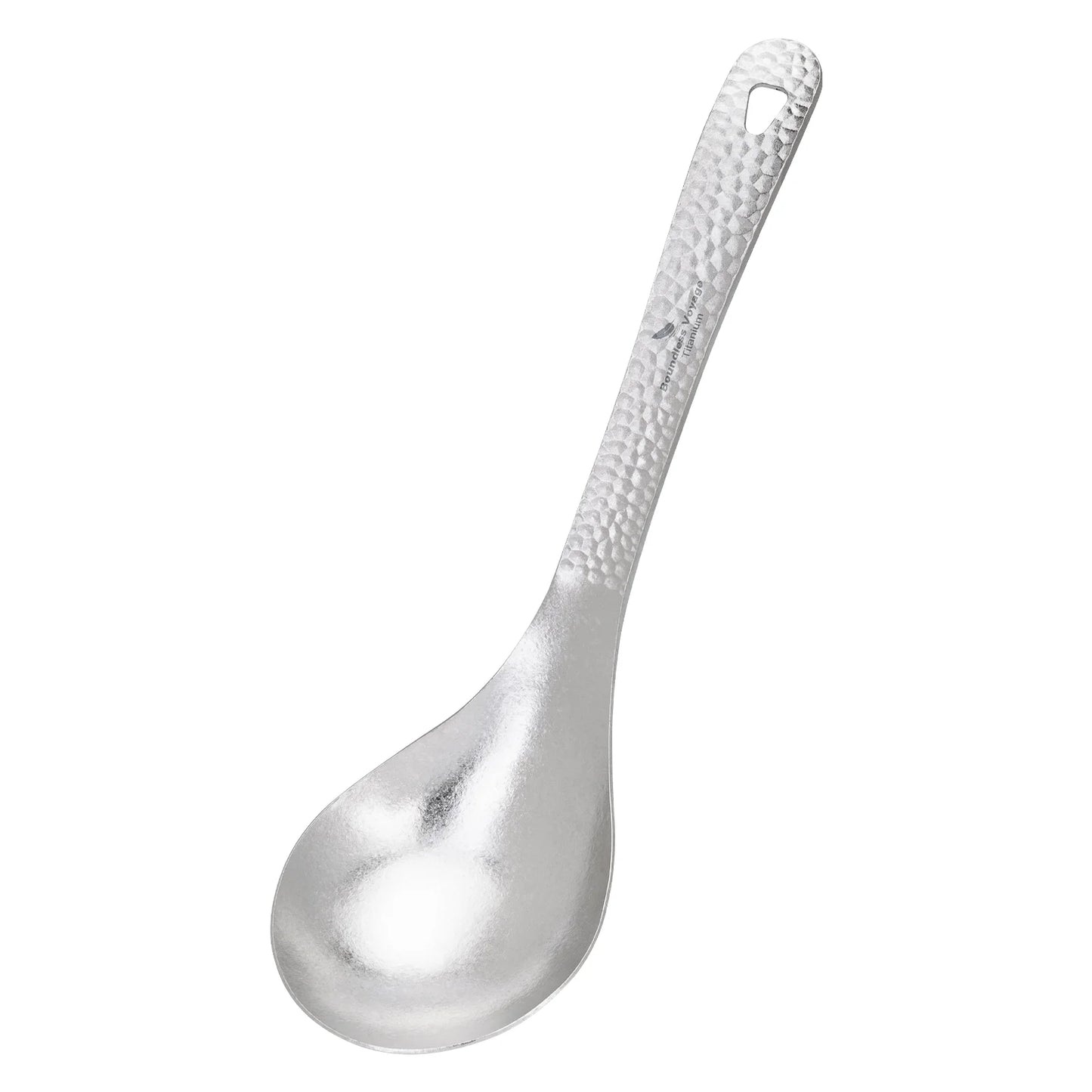 Boundless Voyage Titanium Spoon with Big Bowl Ladle for Soup Sauce Rice Kitchen Cooking Kit Outdoor Camping Home Tableware Ti1039T