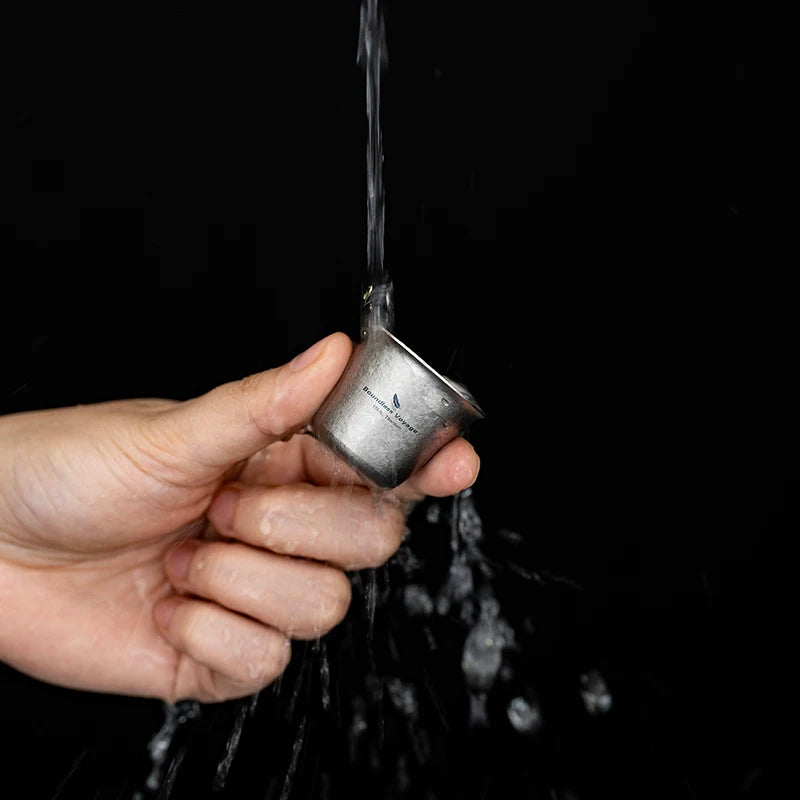 Boundless Voyage Titanium Shot Glass – 15ml, Ergonomic Design, 5 Colors Ti3069D