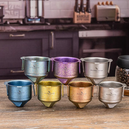 Boundless Voyage Titanium Coffee Drip Filter Ultralight Portable Folding Hanging Ear Mini Hand Brewed Coffee Filter Ti6002P