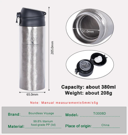 Titanium Warm Keeping Pot Double-walled Vacuum Cup