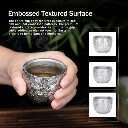 titanium-cup-with-fish-and-leaf-embossed-texture