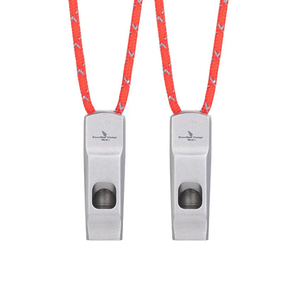 Titanium Emergency Survival Safety Gear Camping Signal Whistle with Lanyard Loud