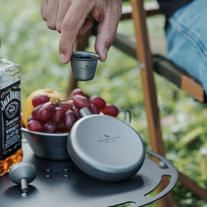 titanium-flask-used-for-camping-and-hiking