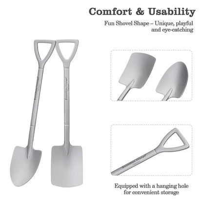 Boundless Voyage Titanium Shovel Spoon – Pointed & Square Styles, Ultralight, Ergonomic Ti1131T