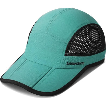 GADIEMKENSD Men Women Folding Climbing Peaked Cap Baseball Cap Outdoor Breathable Camping Hiking Quick Drying Trekking Sun Hat M38