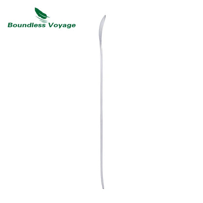 Boundless Voyage Titanium Coffee Spoon Long Handle Tea Spoon Bar Spoon Cocktail Mixing Stirrers for Drink Durable Cutlery Ti1034T / Ti1035T