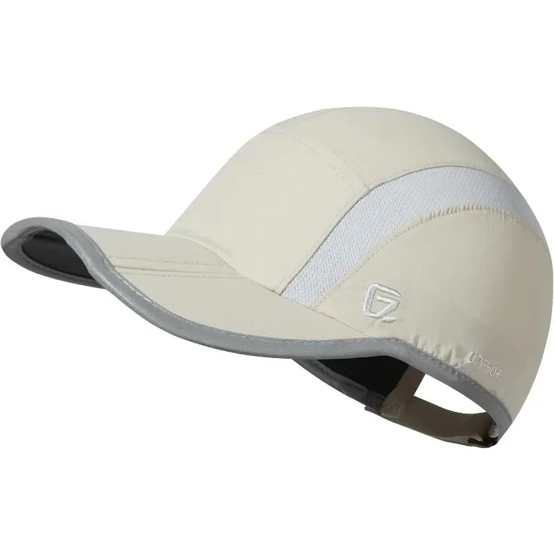GADIEMKENSD Reflective Folding Outdoor Hat Unstructured Design UPF 50+ Sun Protection Sport Hats for Womens and Mens