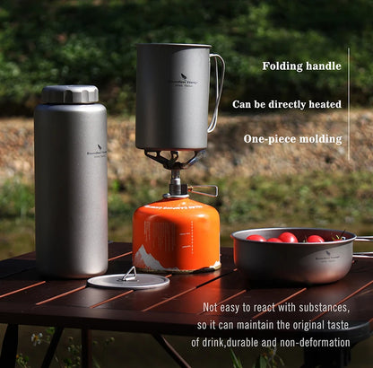 Titanium Water Bottle 1050ml Camping Canteen Cycling Sport Drinking Bottle