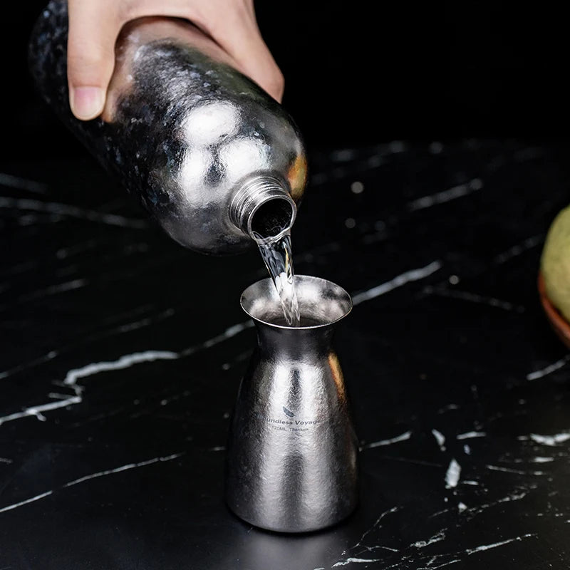titanium-sake-set-with-high-temperature-crystallized-finish