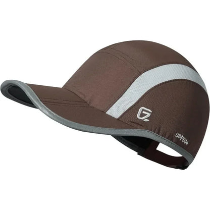 GADIEMKENSD Reflective Folding Outdoor Hat Unstructured Design UPF 50+ Sun Protection Sport Hats for Womens and Mens