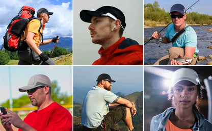 Men Women Running Cap Reflective Breathable Quick Dry Sports Hat Unisex Outdoor Cycling Hiking Adjustable GADIEMKENSD
