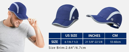 GADIEMKENSD Reflective Folding Outdoor Hat Unstructured Design UPF 50+ Sun Protection Sport Hats for Womens and Mens