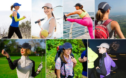 GADIEMKENSD Adjustable Reflective Sports Hat – UPF 50+, Breathable, Quick-Dry M17