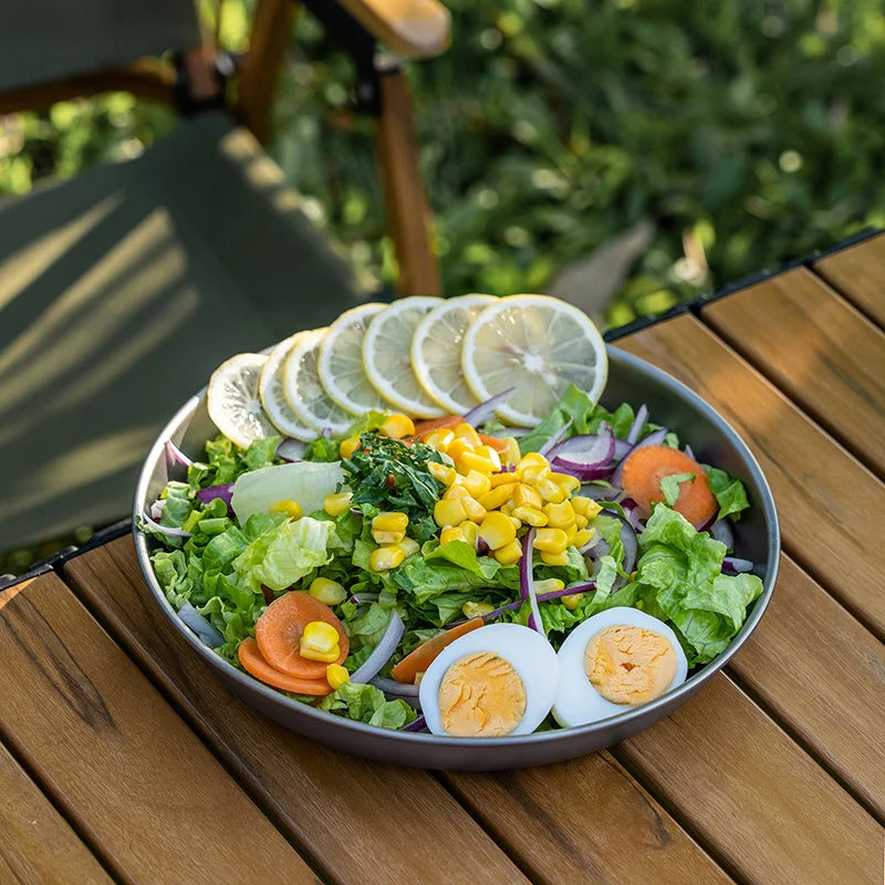 Boundless Voyage Titanium Plates Camping Shallow Side Dishes Outdoor Home Food Serving Dinnerware Portable Travel Tableware