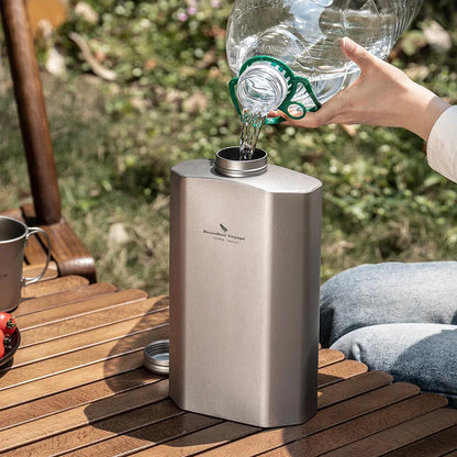 Boundless Voyage 2.5L Titanium Water Bottle Big Capacity Sports Water Bottle Ultralight Leakproof Drinkware for Outdoor Camp Ti3004D