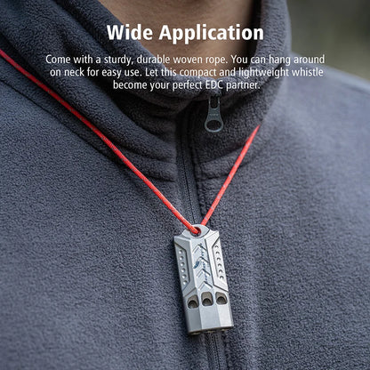 Titanium Whistle Emergency Survival Safety Whistles with Lanyard Loud