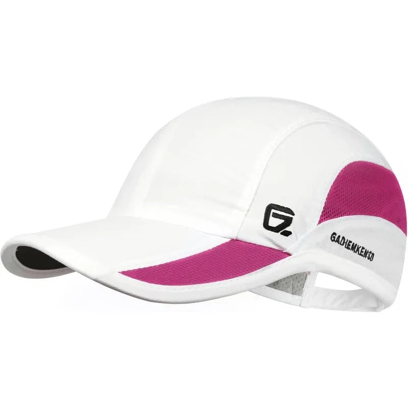 GADIEMKENSD Quick Dry Cooling Mesh Baseball Cap for Running, Golf, Tennis & Sports - Sun Hat with Long Visor & Breathable Design
