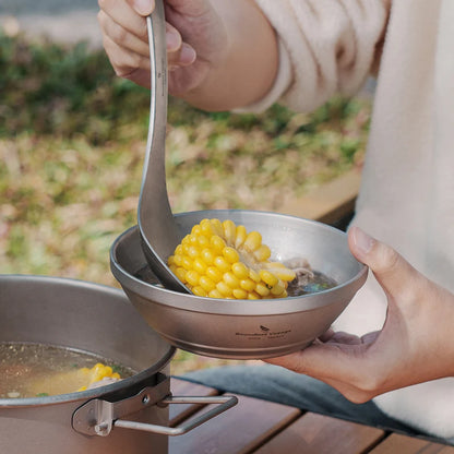 using-titanium-bowl-for-soup-at-campsite