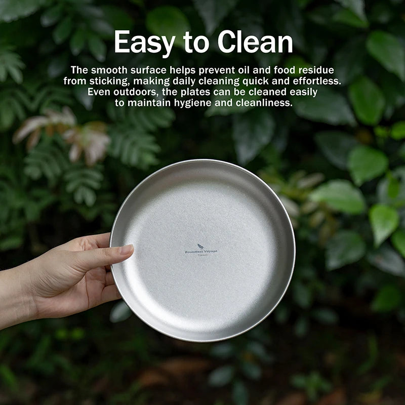 using-titanium-plates-for-camping-picnic-meal
