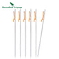 Titanium Alloy Tent Pegs Heavy Duty Nails Camping Stakes Hard Ground Pins 20cm 24cm 30cm 35cm 40cm