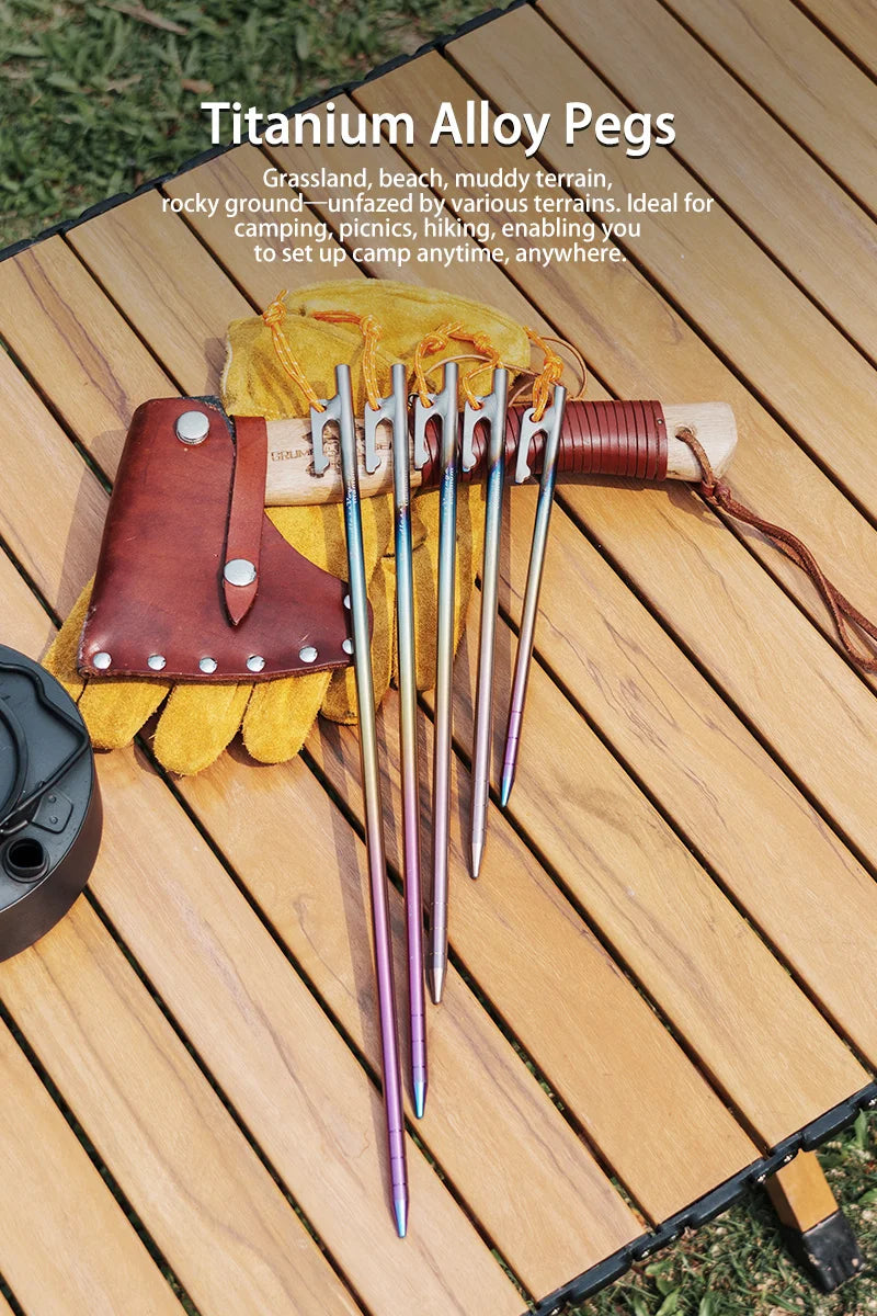 securing-tent-with-titanium-pegs-on-rocky-ground