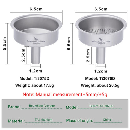 Titanium Funnel Flagon Accessories Multi-use Kitchen Funnel