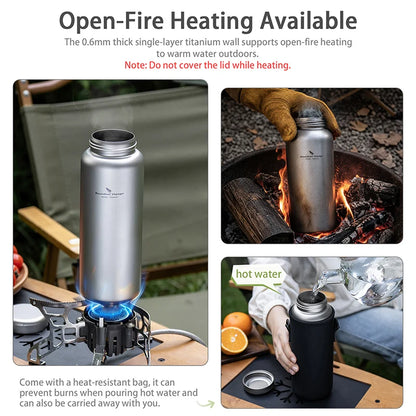 single-wall-titanium-bottle-being-heated-over-campfire
