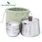 Titanium Double-Layer Tea Maker Indoor Outdoor Tea Bowl Cups Set